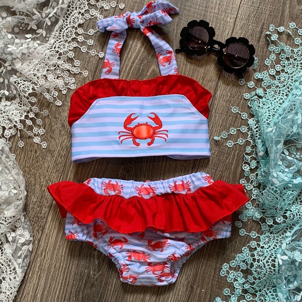 Boutique Girls 2pc Crab 🦀 Swimsuit
